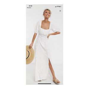 Brand New ASOS Square Neck Maxi Prairie Dress